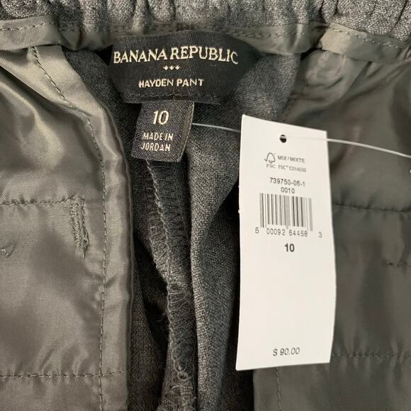 NWT Banana Republic Factory Grey Hayden Pants Size 10 - Picture 6 of 8